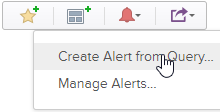 Create a new alert from this query