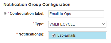 Notification Group request form
