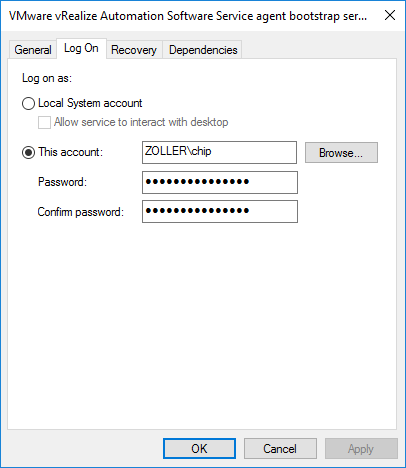 Software component Windows service
