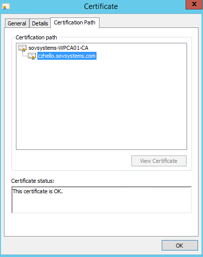 Certificate path