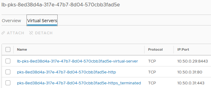 NSX-T virtual servers